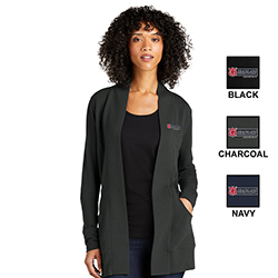 PORT AUTHORITY LADIES MICROTERRY CARDIGAN