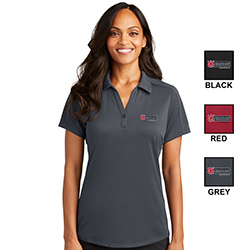 PORT AUTHORITY LADIES DIAMOND JACQUARD POLO